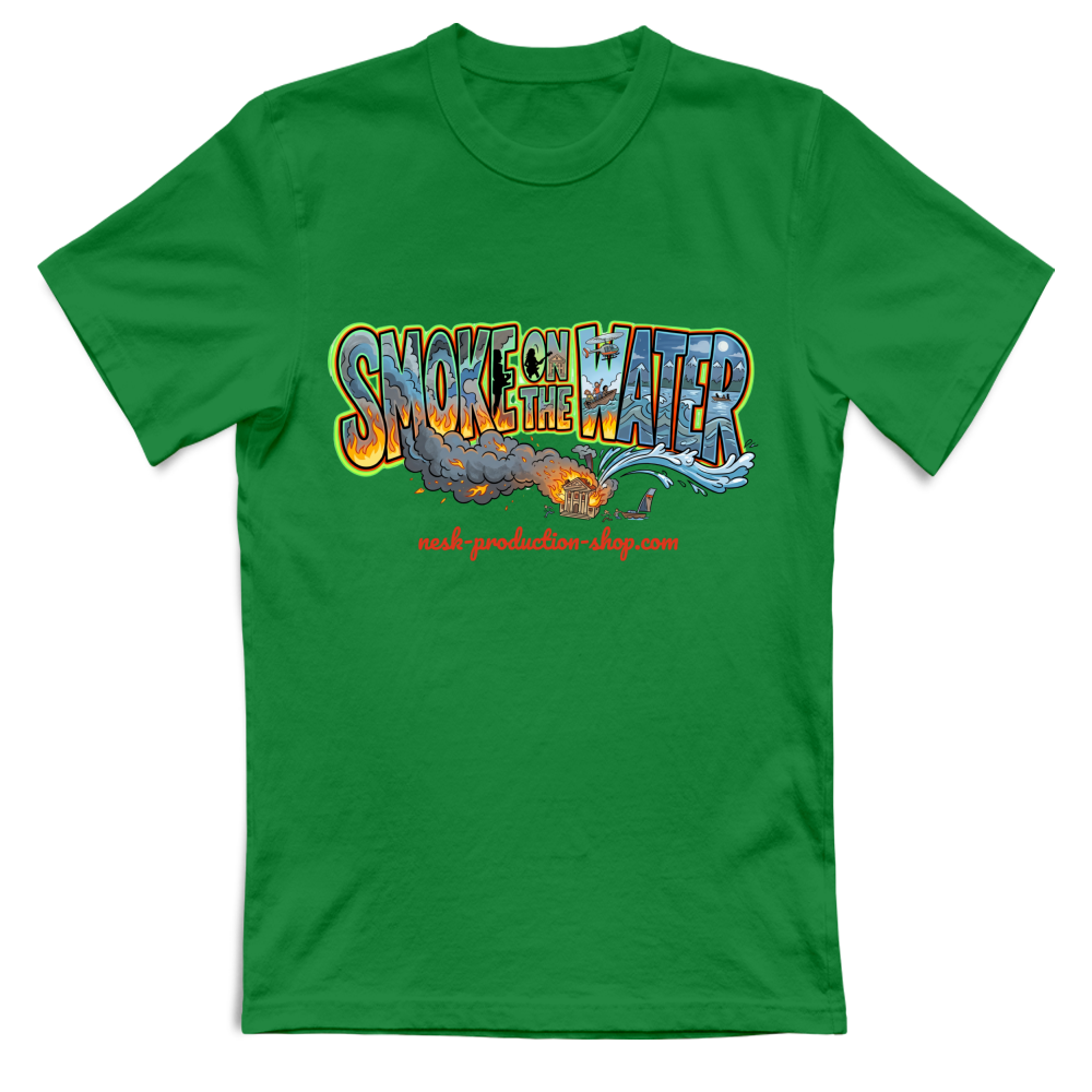 T-Shirt Unisex linea smoke on the water