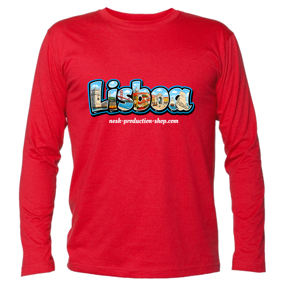 T-Shirt Unisex Manica Lunga linea lisboa