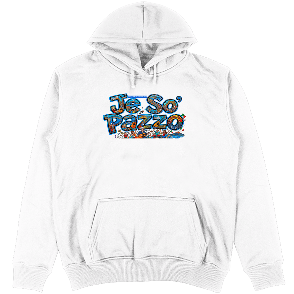Felpa Unisex con Cappuccio linea je so pazzo A
