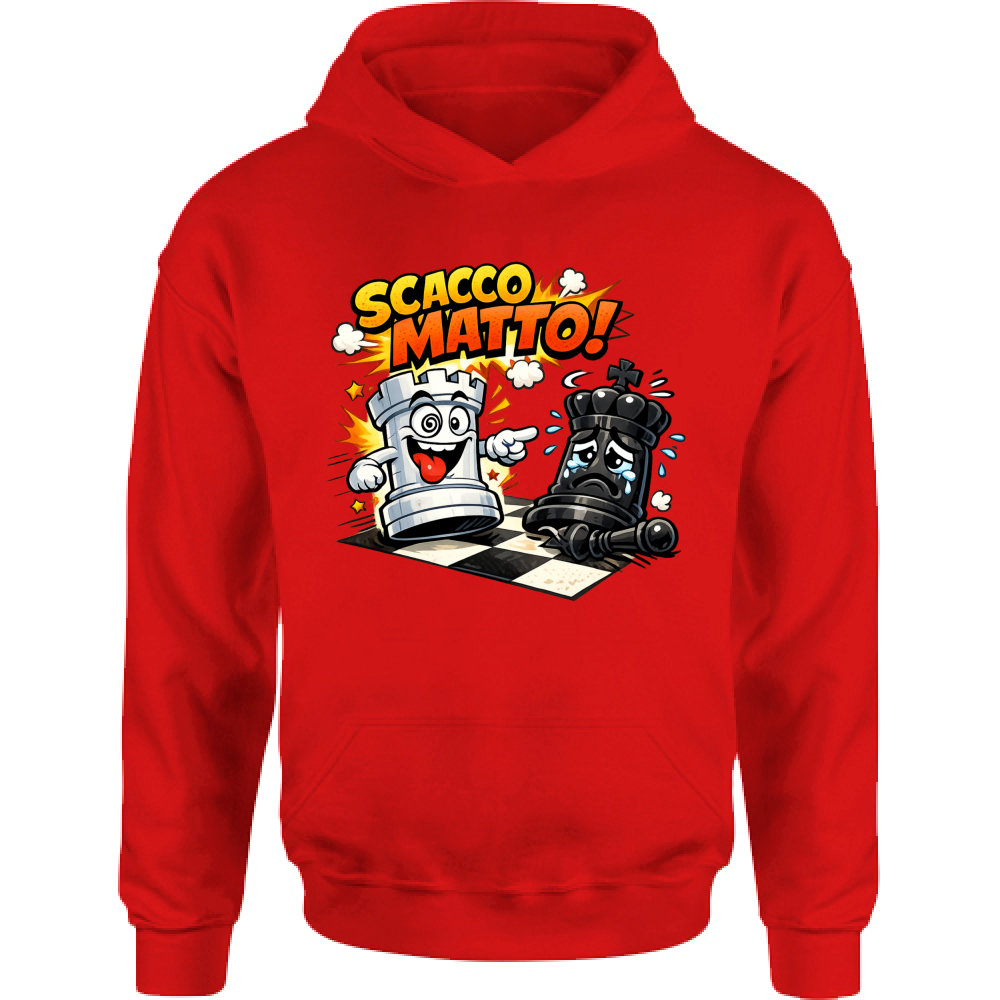 Felpa Bambino con Cappuccio Linea scaccomatto