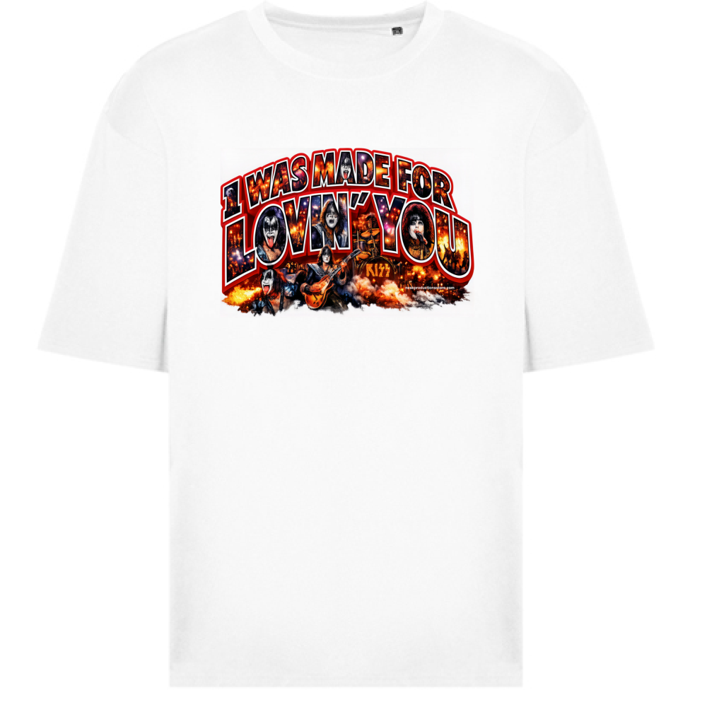 T-Shirt Oversize linea i was made for lovin you 1A