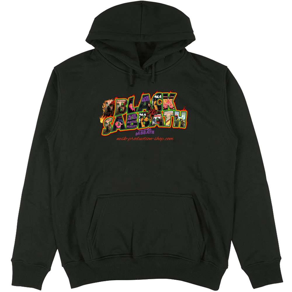 Felpa Unisex con Cappuccio linea black sabbath