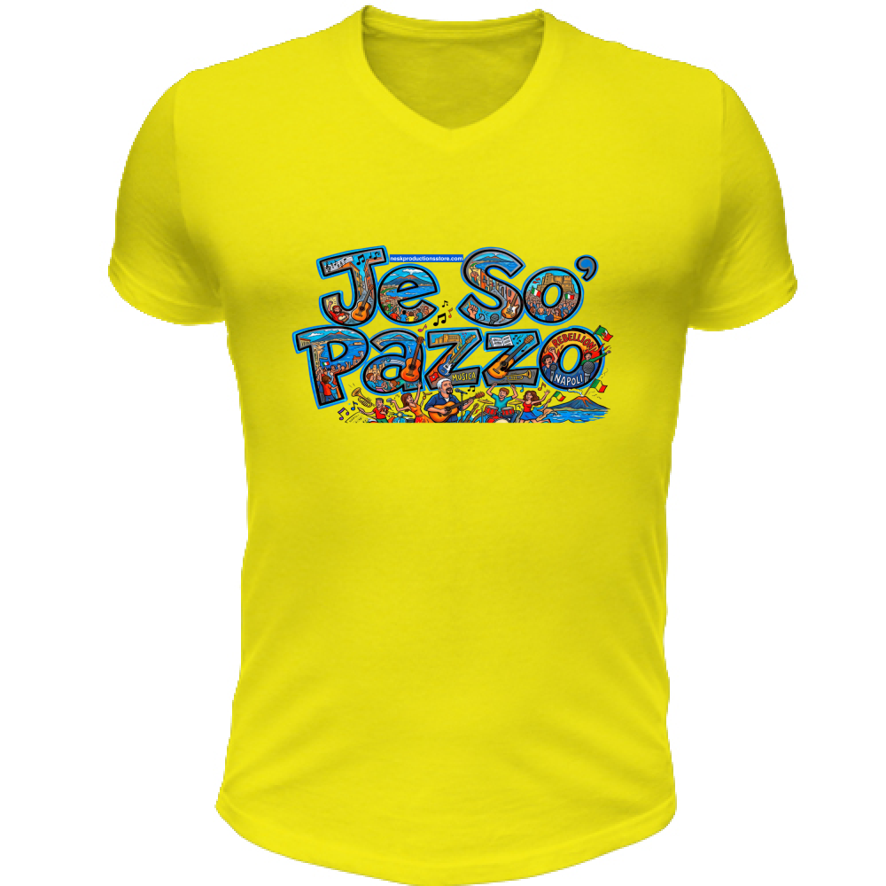 T-Shirt Unisex Scollo V linea je so pazzo A