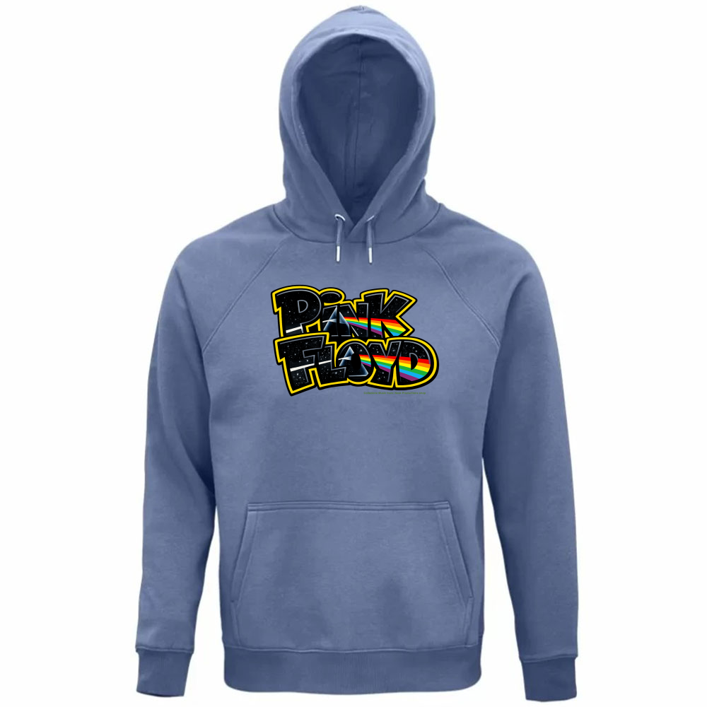 Felpa Organica Unisex Cappuccio linea Pink Floyd
