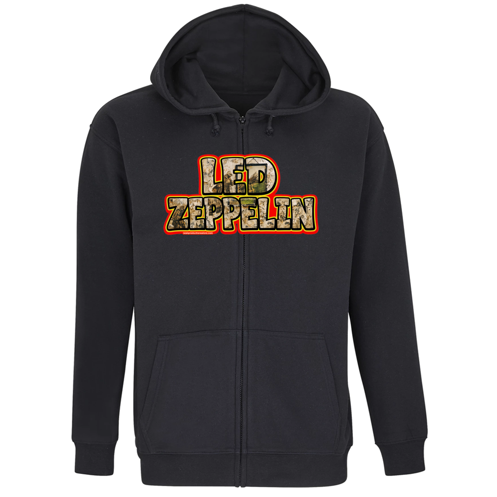 Felpa Premium Cappuccio Zip linea Led Zeppelin  A