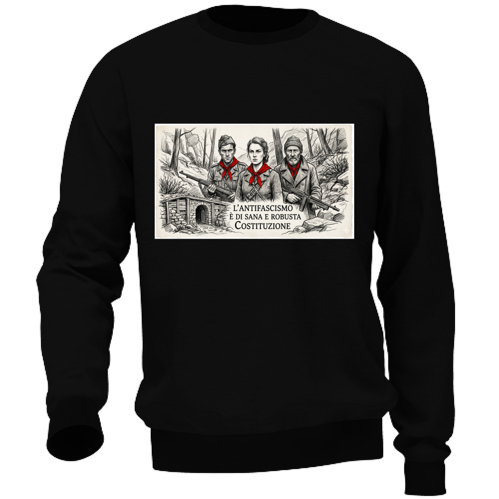 Felpa Unisex linea antifa