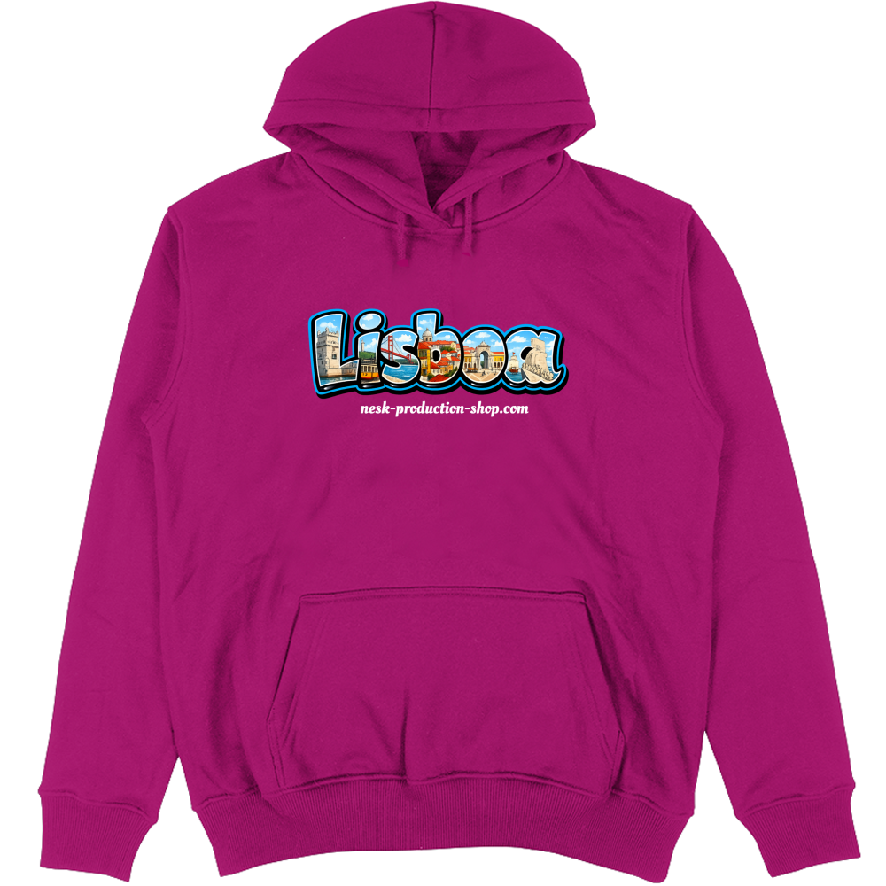 Felpa Unisex con Cappuccio linea lisboa