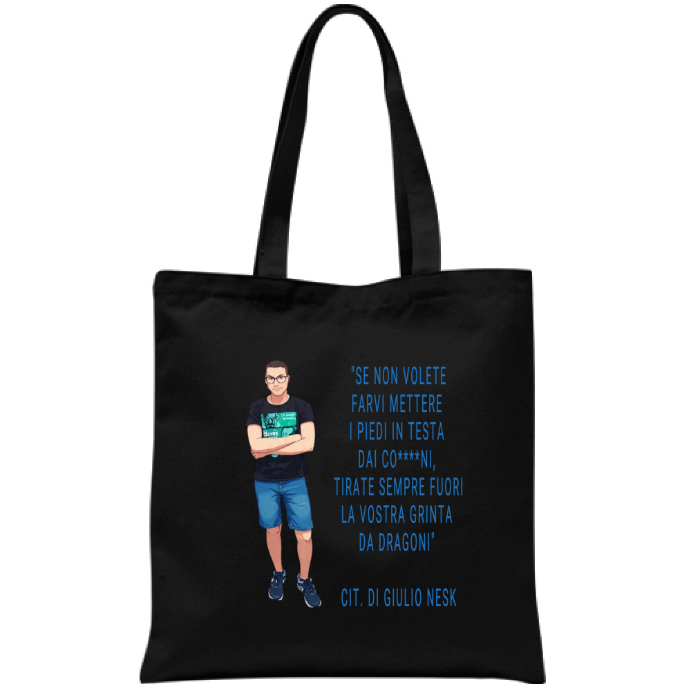 Borsa T-Shirt con una Frase Motivazionale