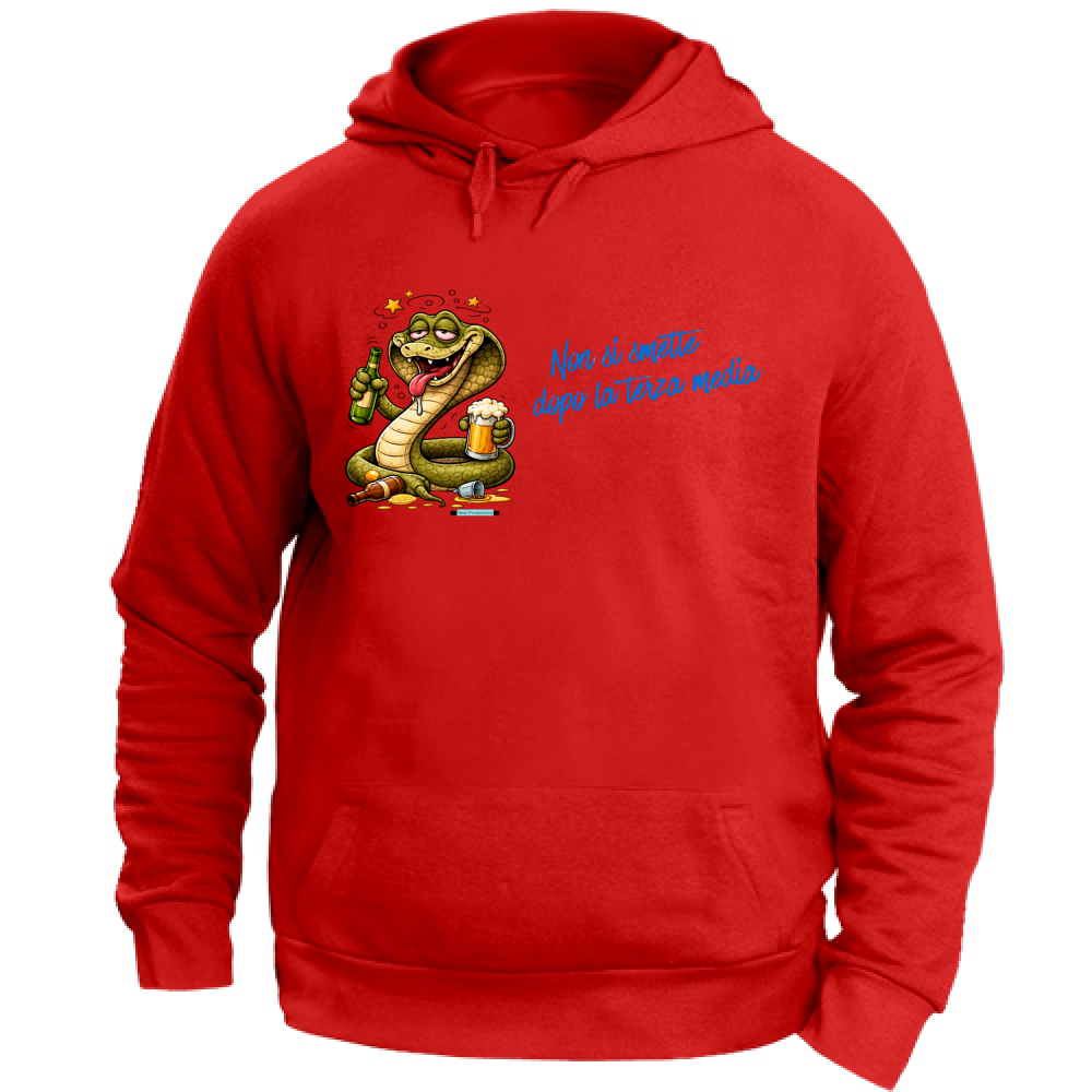 Felpa con Cappuccio Unisex Large linea terza media