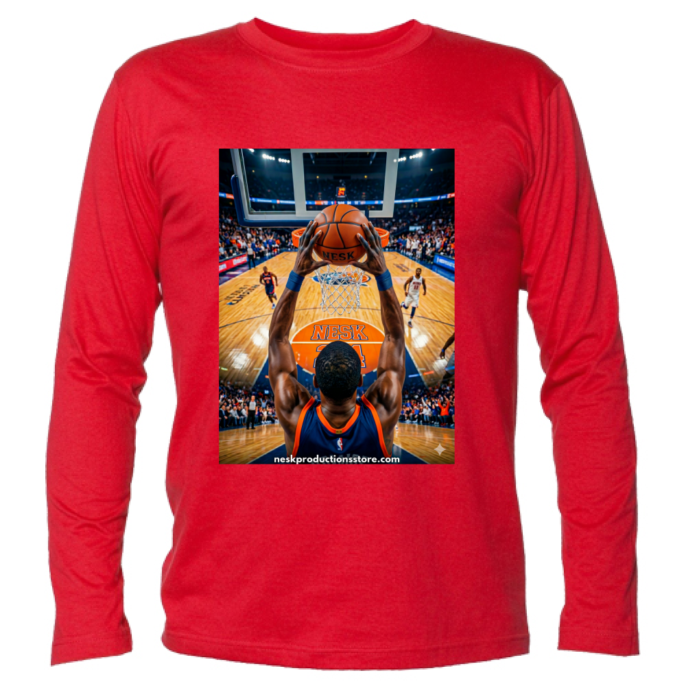 T-Shirt Unisex Manica Lunga linea basket