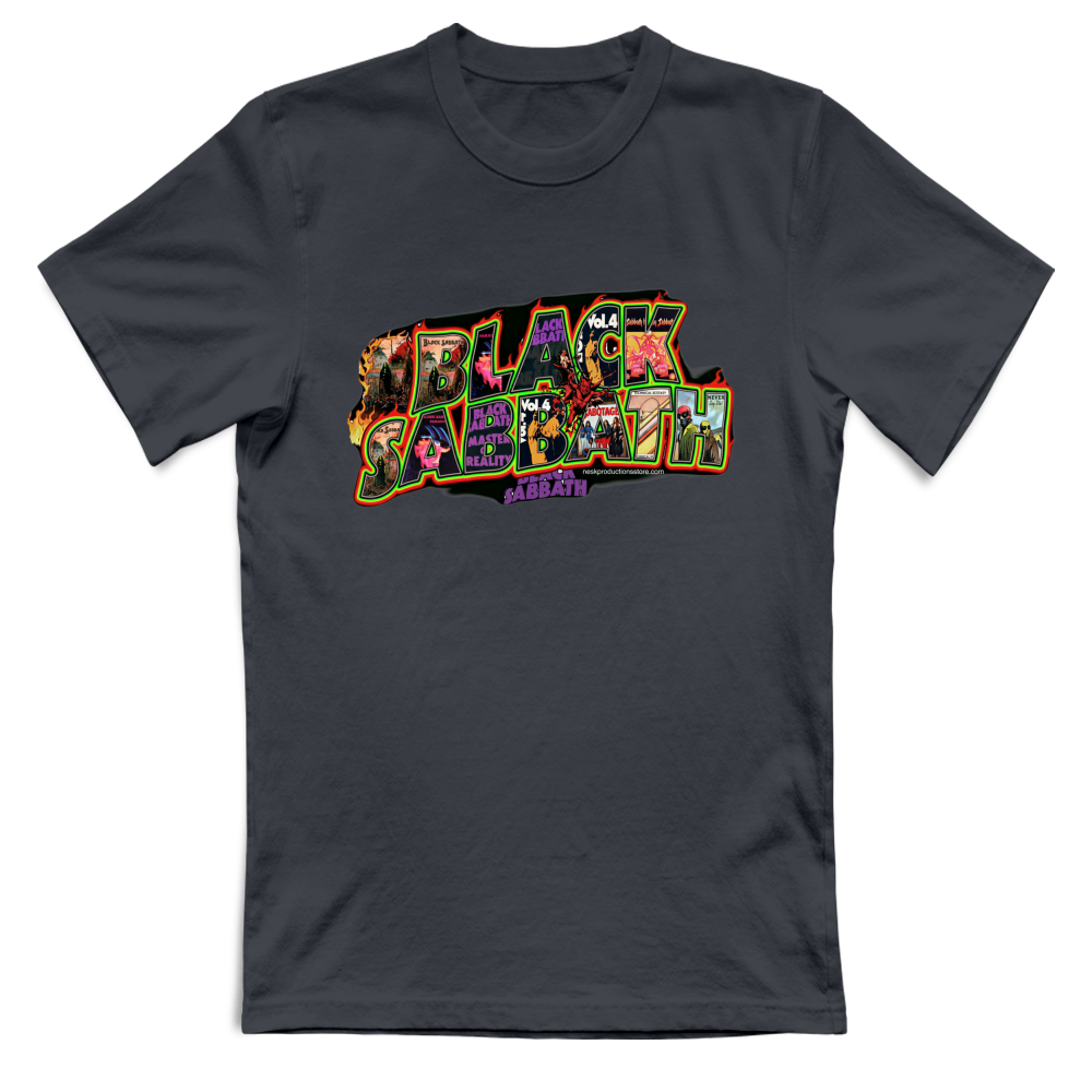 T-Shirt Unisex Large linea Black Sabbath A