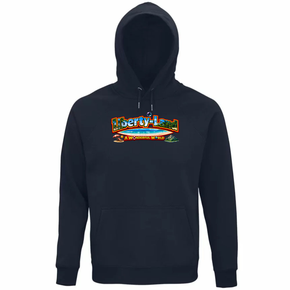 Felpa Organica Unisex Cappuccio T-Shirt Verso un Mondo Migliore
