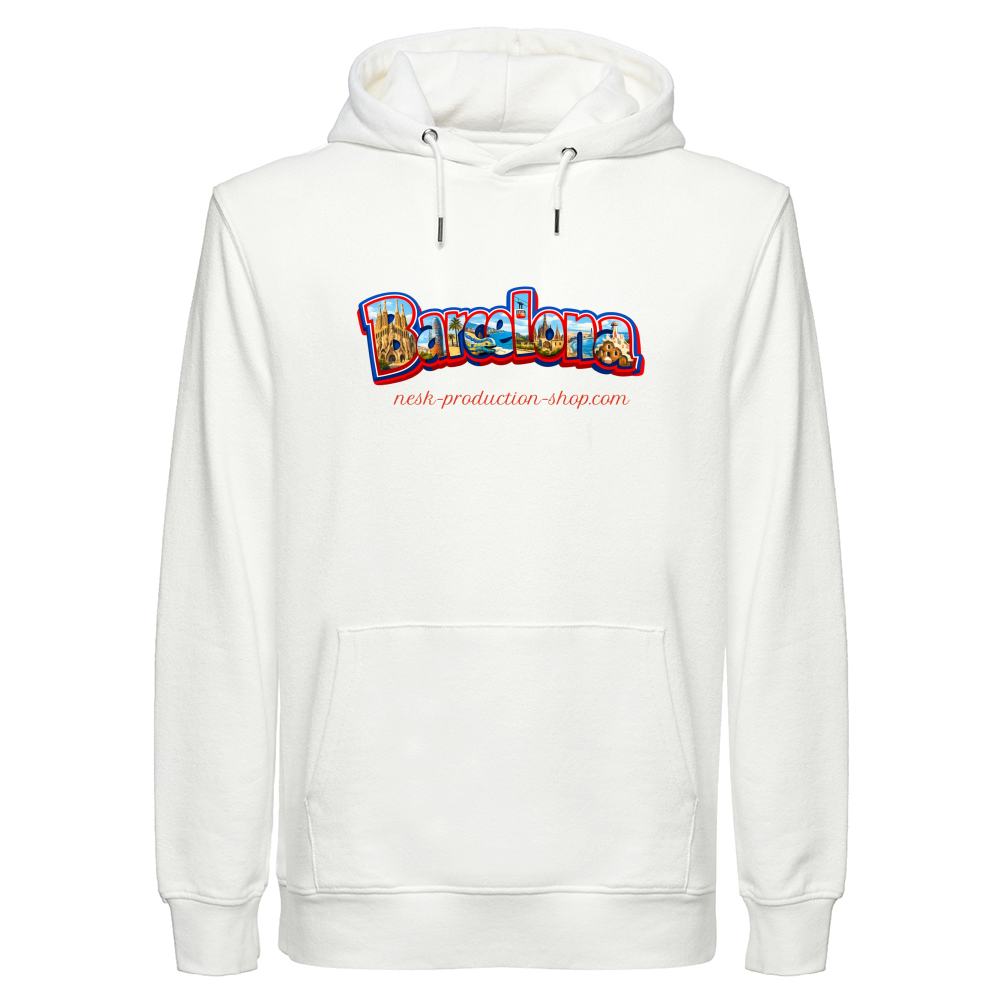 Felpa Cappuccio Unisex Canapa linea Barcellona