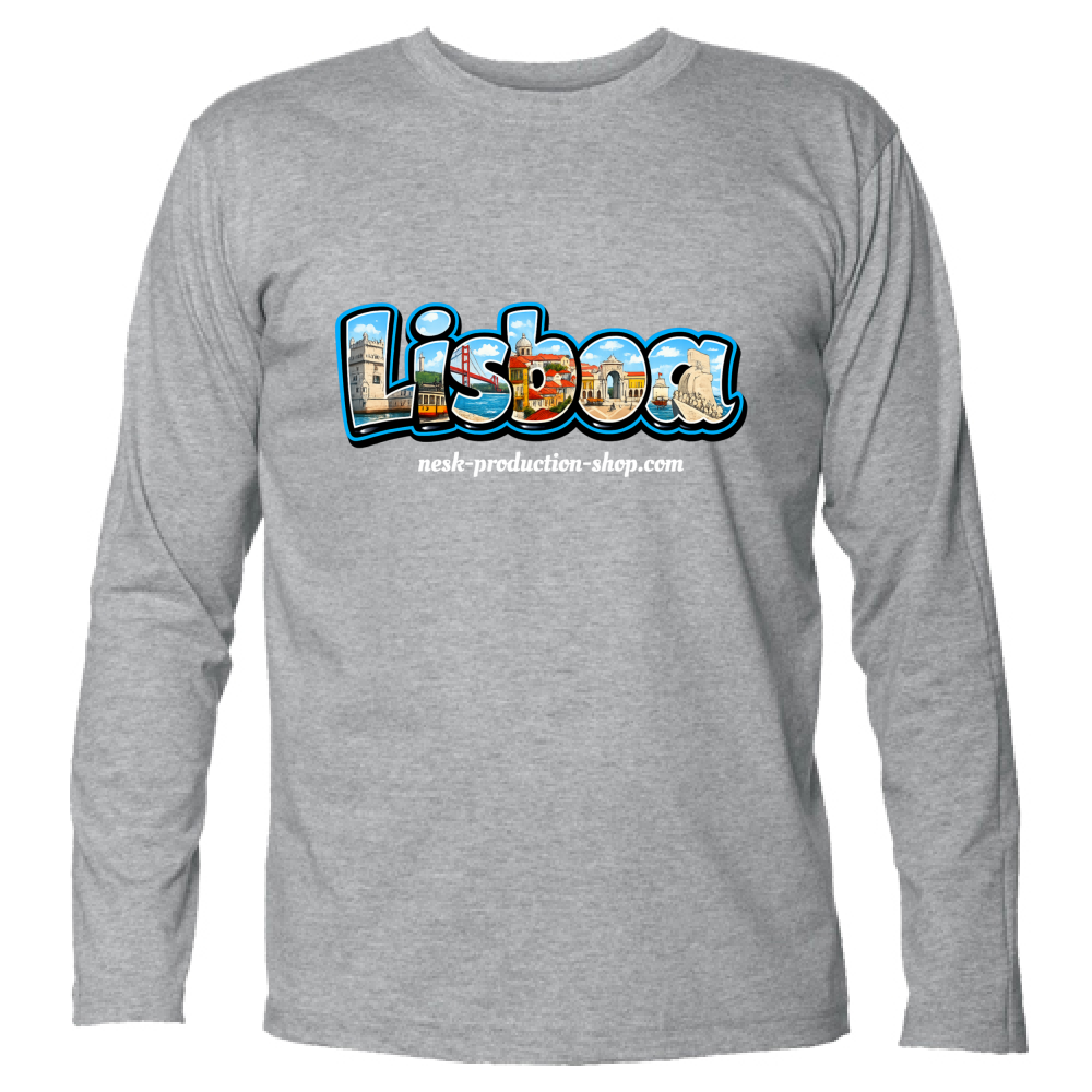 T-Shirt Unisex Manica Lunga linea lisboa