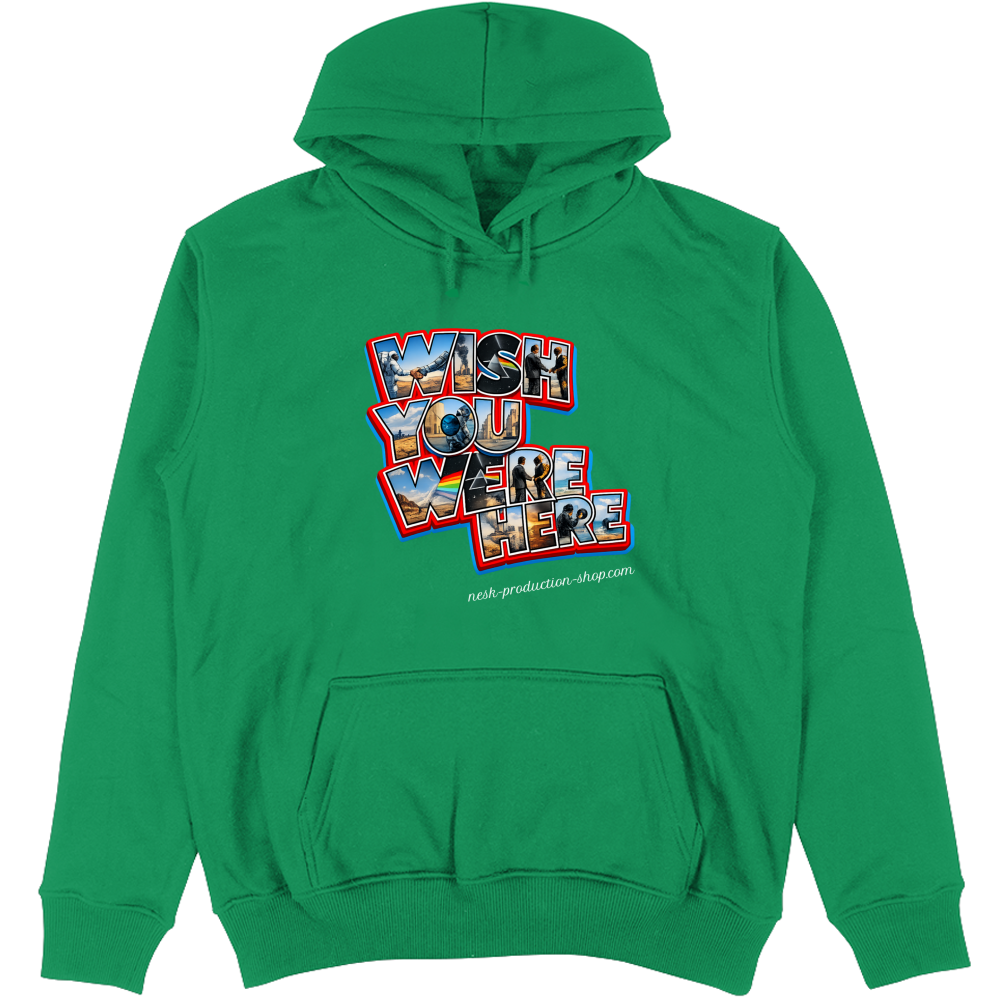Felpa Unisex con Cappuccio linea wish you were here