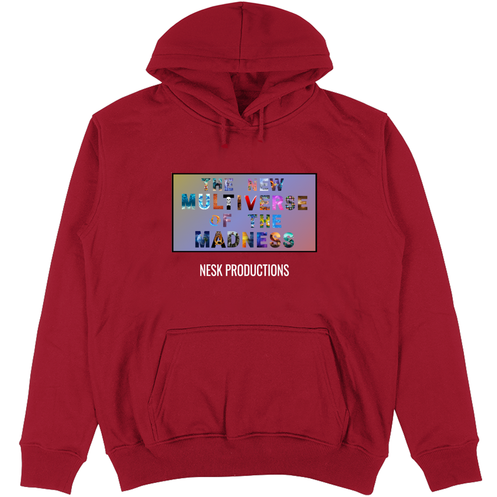 Felpa Unisex con Cappuccio T-Shirt del Multiverso con Sfondo a Colori