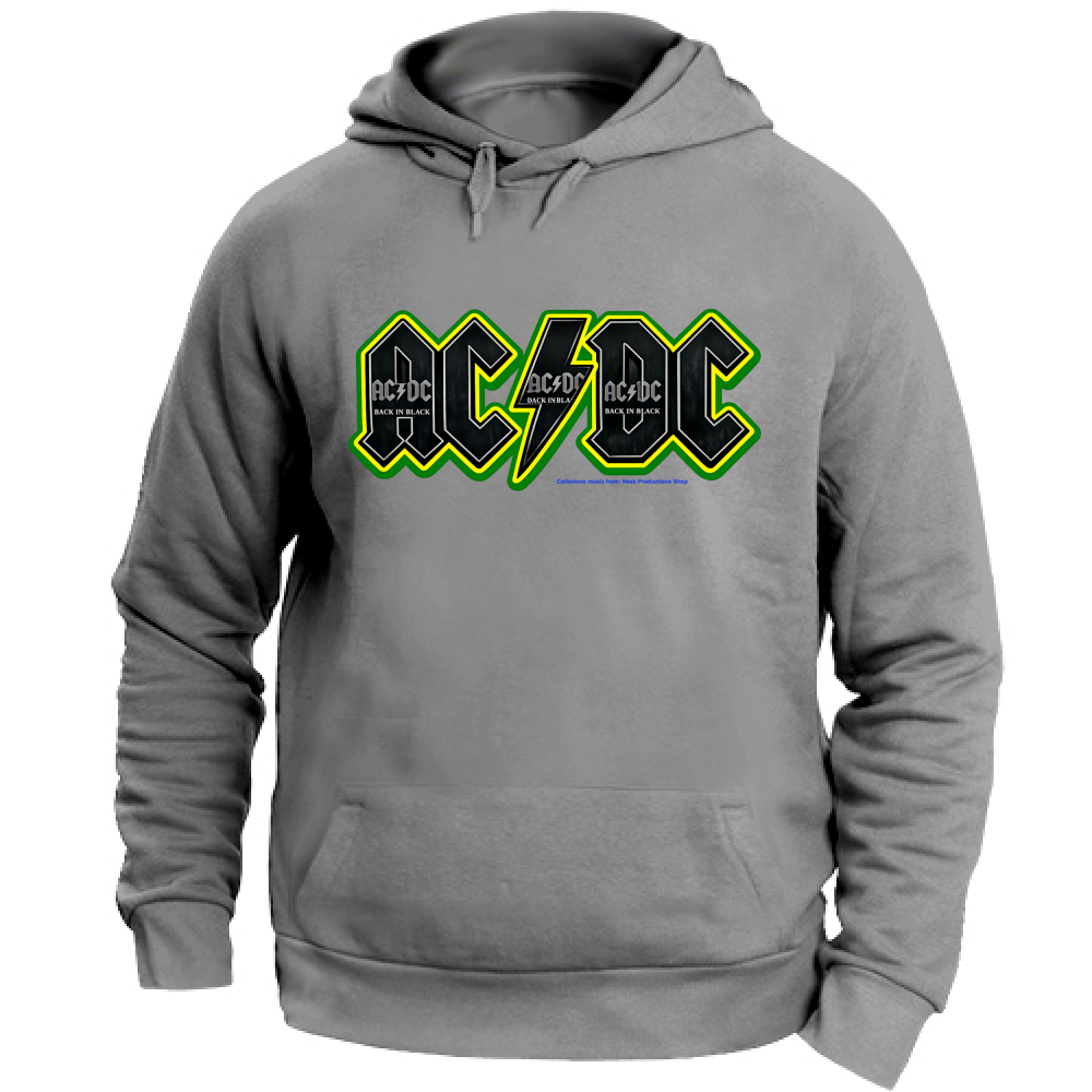 Felpa con Cappuccio Unisex Large linea AC/DC