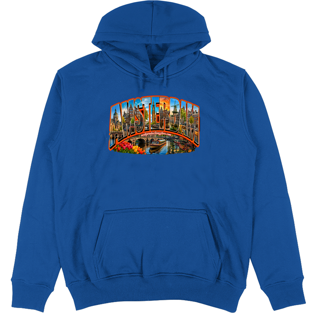 Felpa Unisex con Cappuccio linea amsterdam