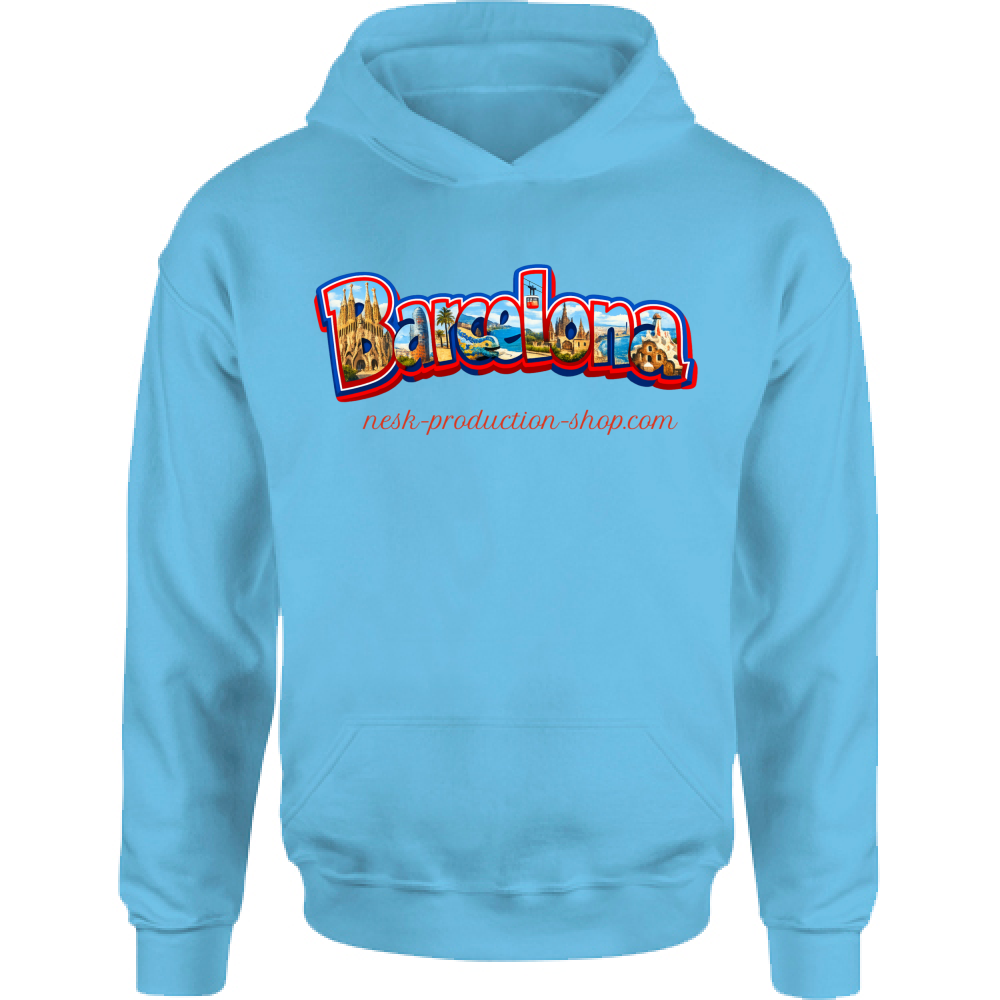 Felpa Bambino con Cappuccio linea Barcellona