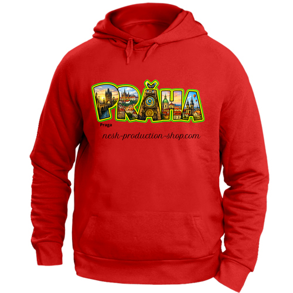 Felpa con Cappuccio Unisex Large linea praga
