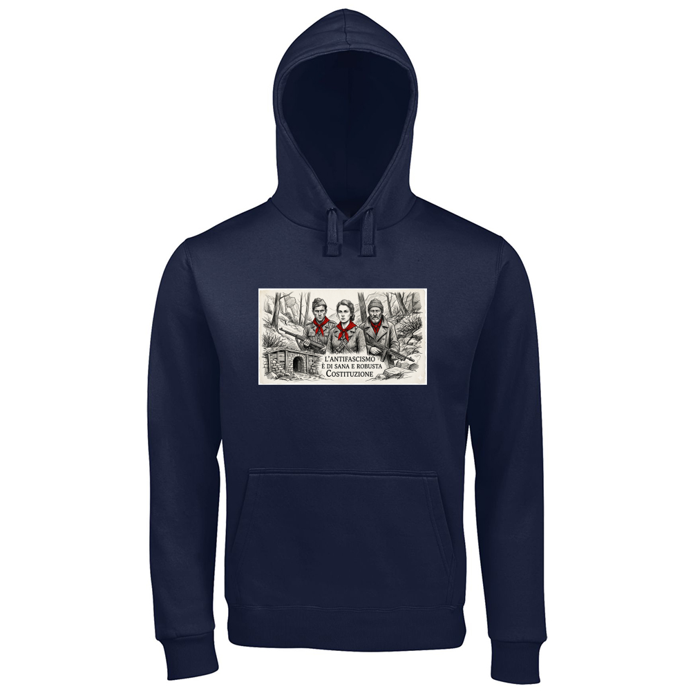 Hoodie Premium Men linea antifa