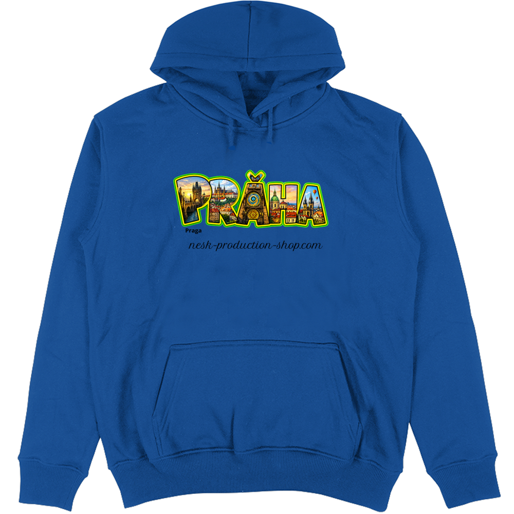 Felpa Unisex con Cappuccio linea praga