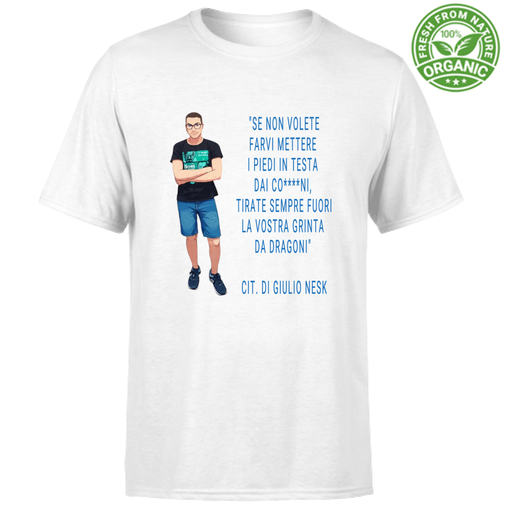 T-Shirt Unisex Organic T-Shirt con una Frase Motivazionale