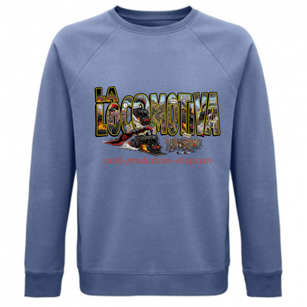 Felpa Unisex Organica linea la locomotiva