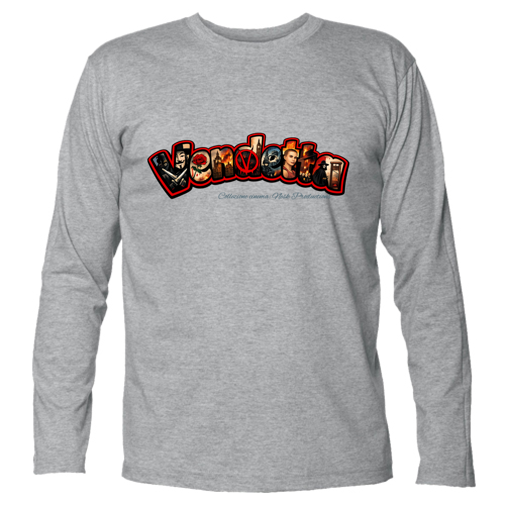 T-Shirt Unisex Manica Lunga linea vendetta