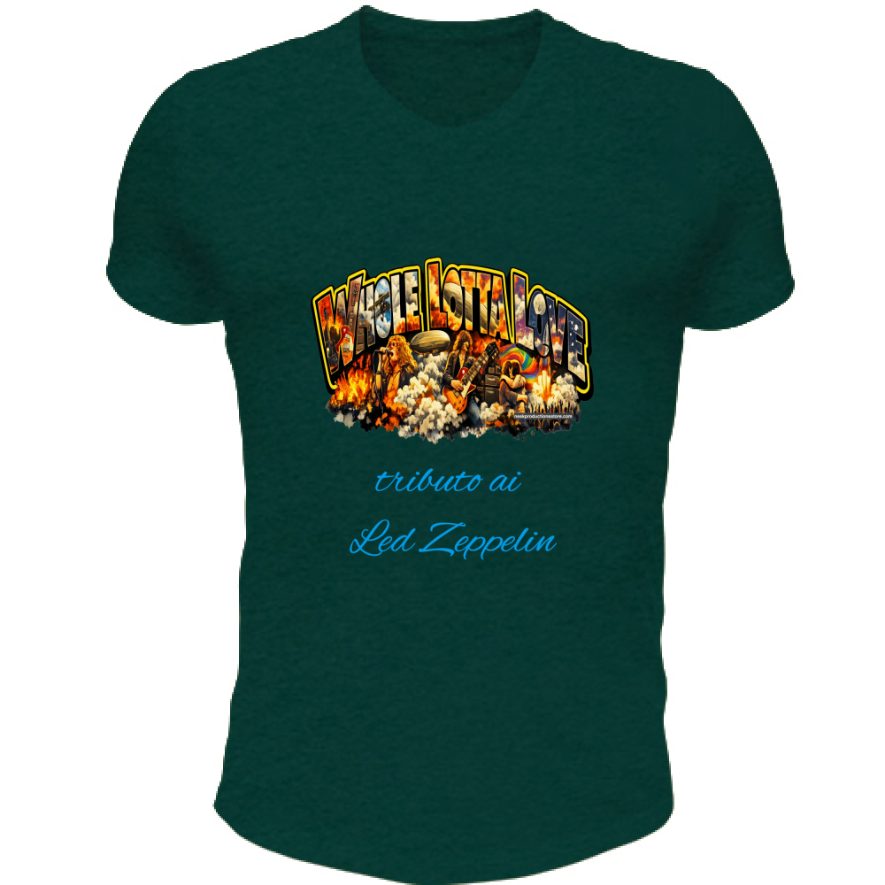 T-Shirt Unisex Scollo V linea Whole lotta love