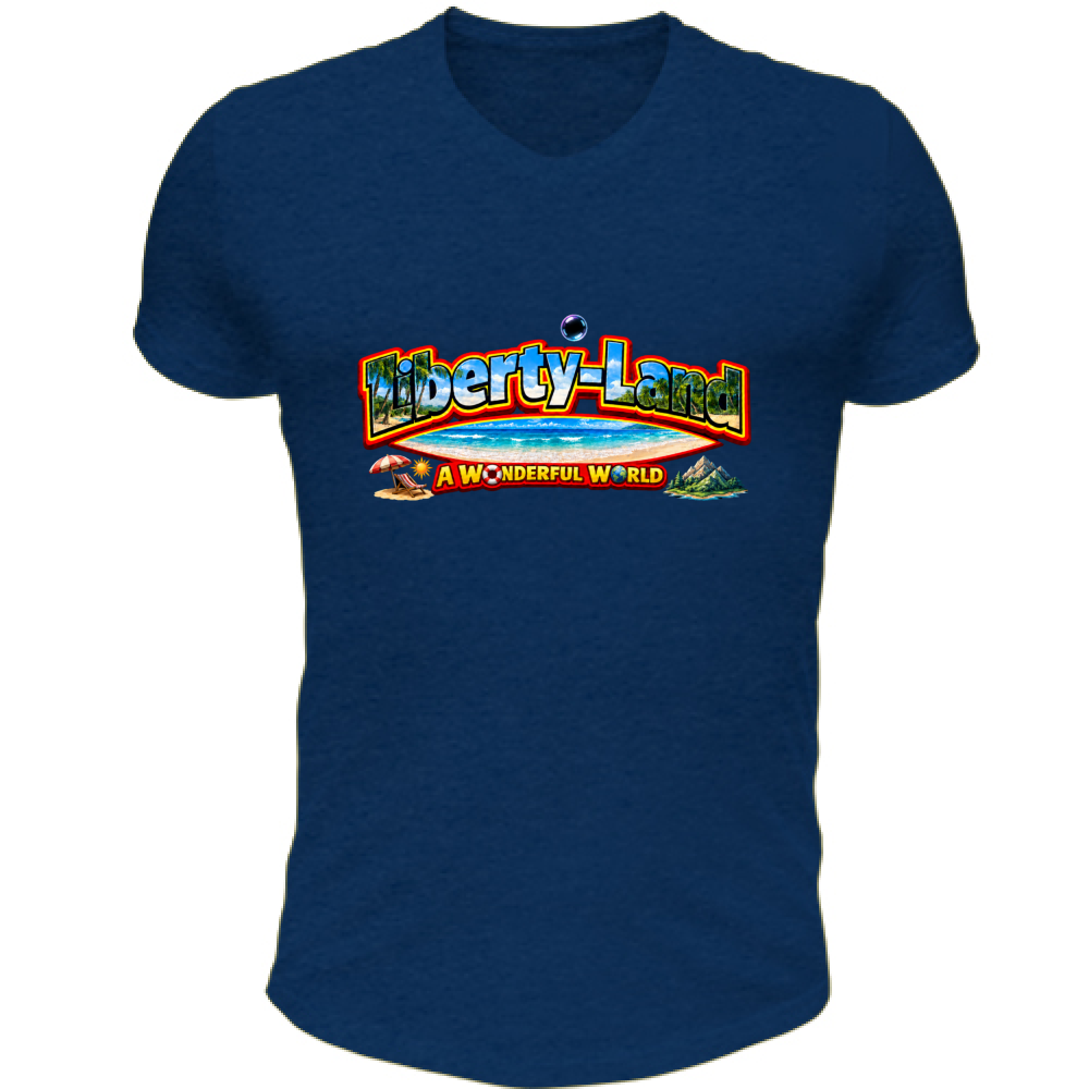 T-Shirt Unisex Scollo V Maglietta Verso un Mondo Migliore e Oltre