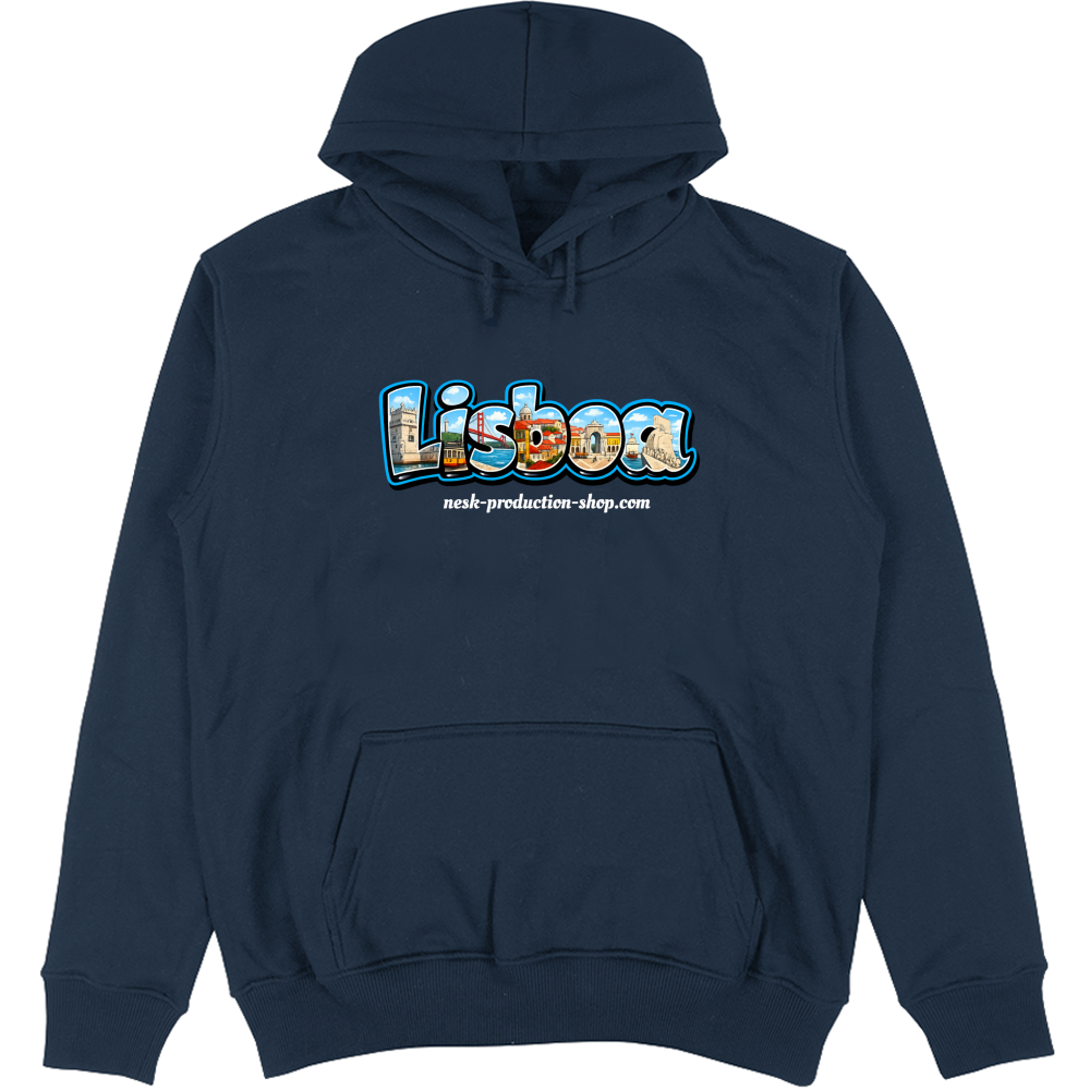 Felpa Unisex con Cappuccio linea lisboa