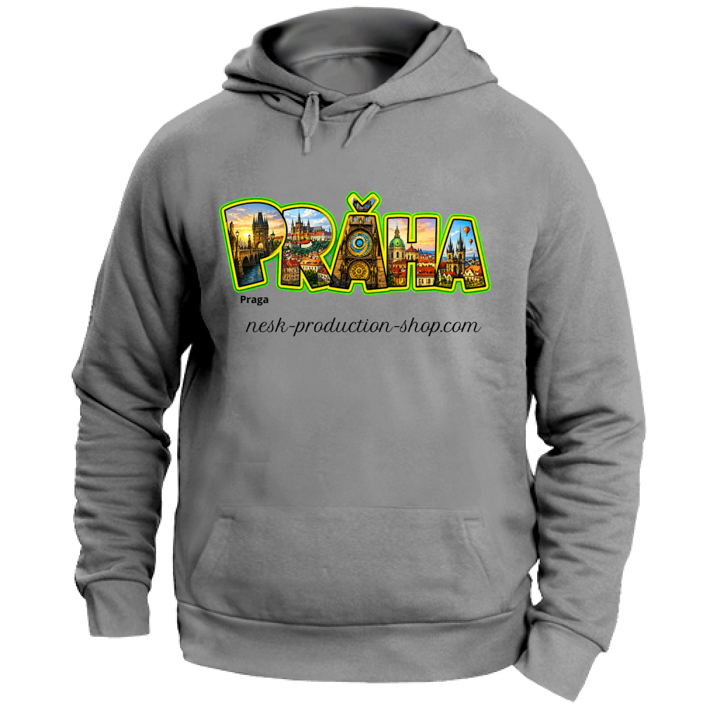 Felpa con Cappuccio Unisex Large linea praga