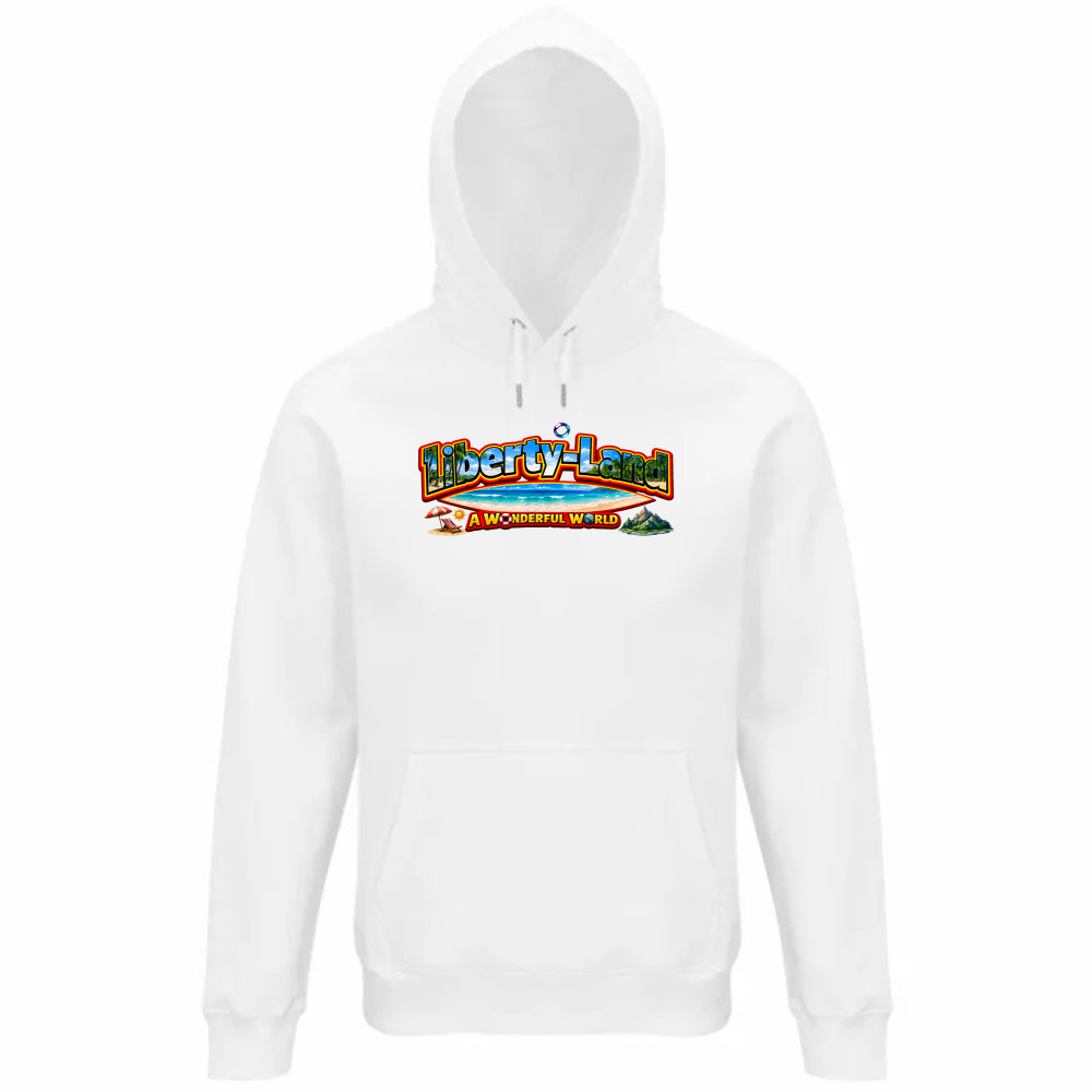 Felpa Organica Unisex Cappuccio T-Shirt Verso un Mondo Migliore