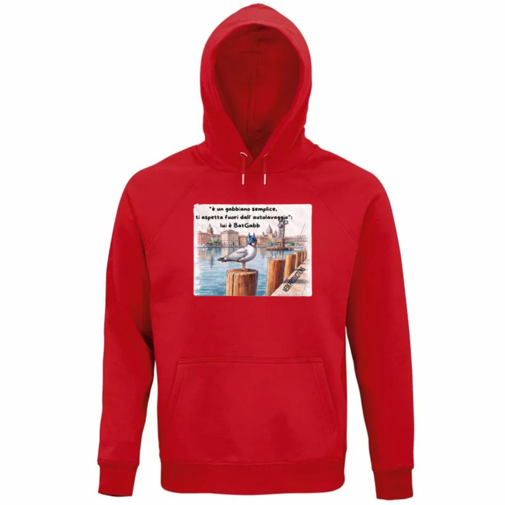 Felpa Organica Unisex Cappuccio T-Shirt BatGabb Will Returns