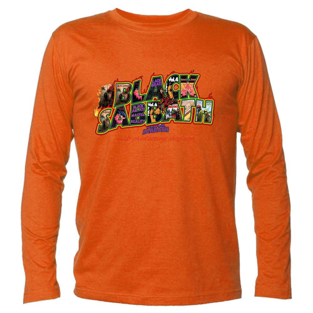 T-Shirt Unisex Manica Lunga linea black sabbath