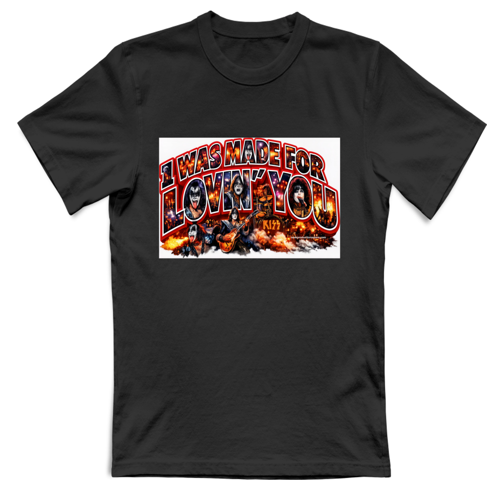 T-Shirt Unisex Large linea i was made for lovin you 1A