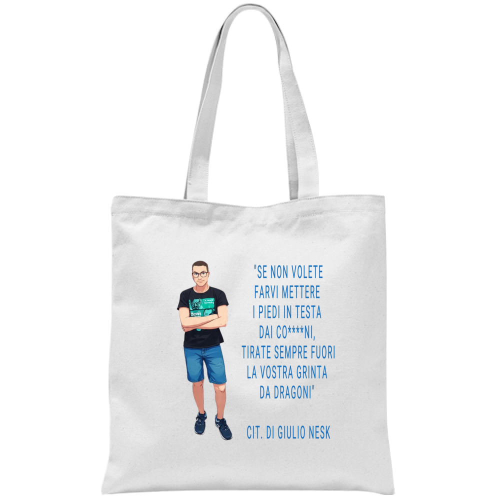 Borsa T-Shirt con una Frase Motivazionale