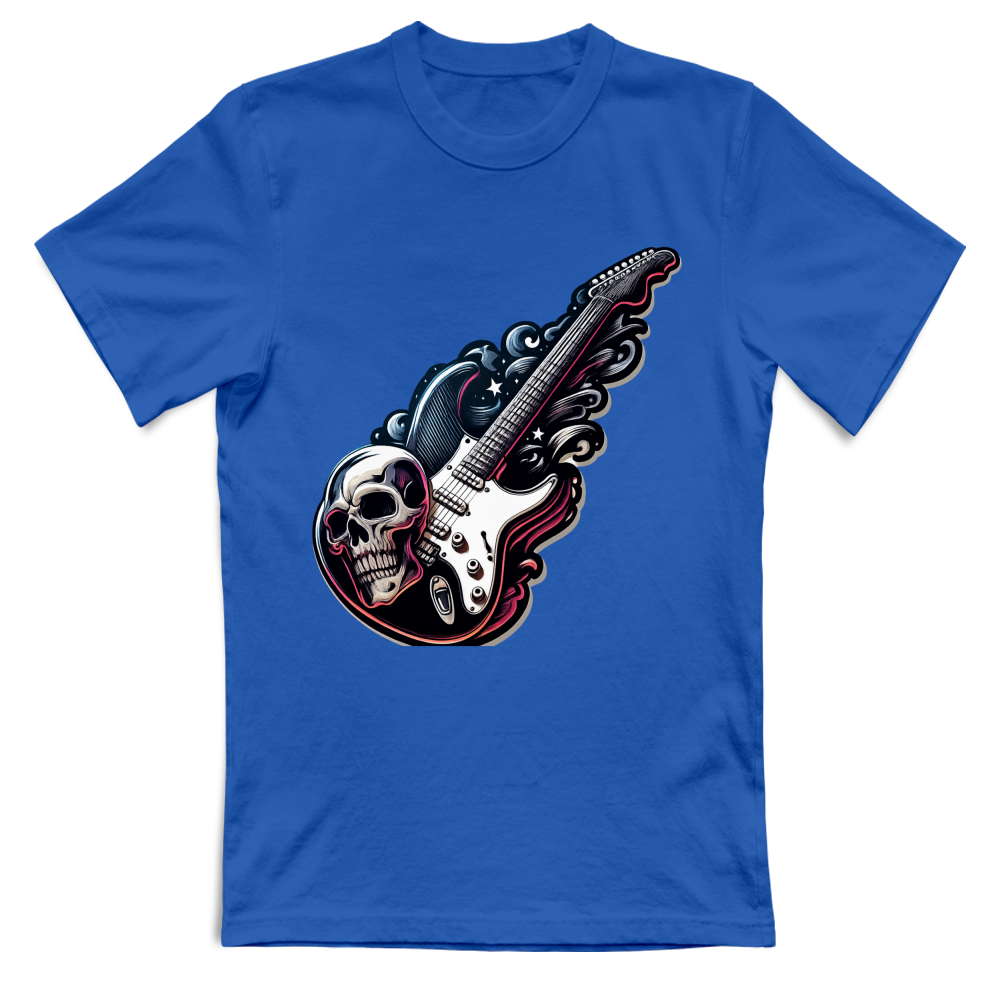 T-Shirt Unisex linea chitarra rock