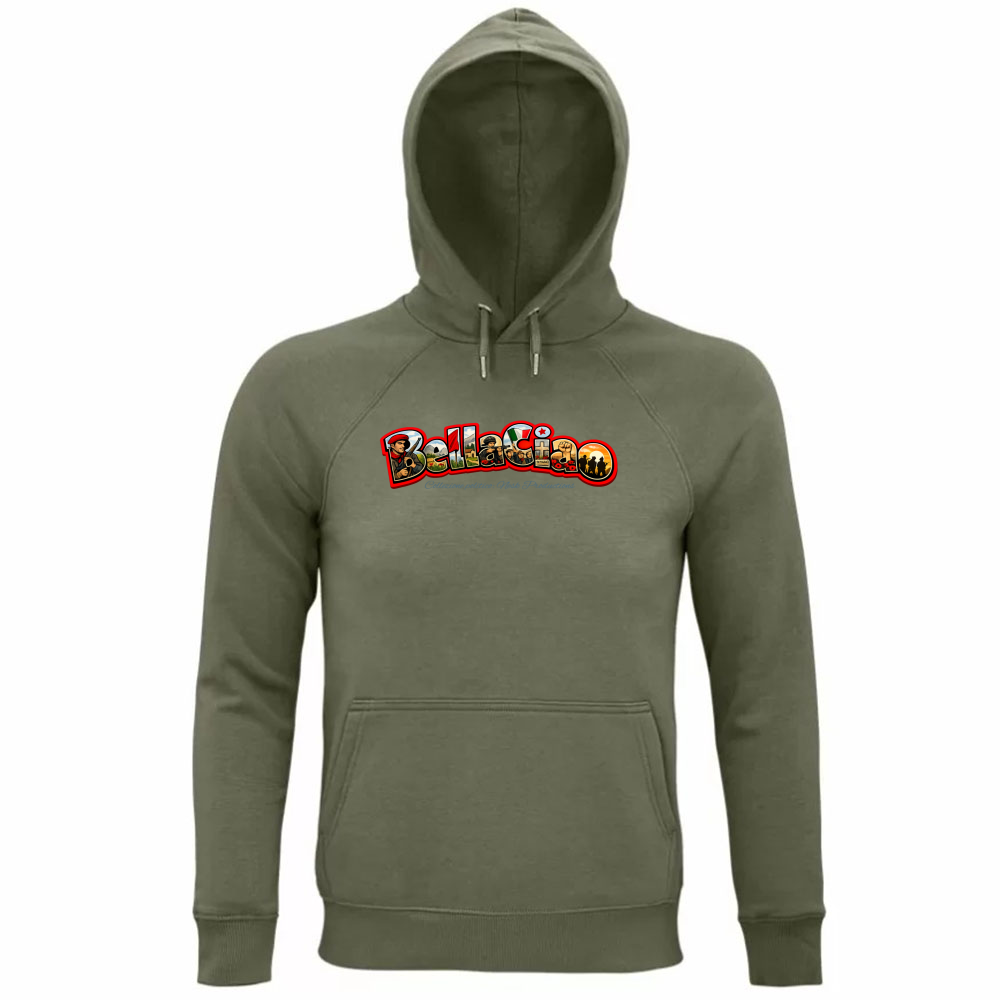 Felpa Organica Unisex Cappuccio linea bella ciao