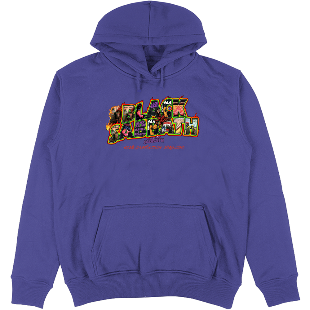 Felpa Unisex con Cappuccio linea black sabbath