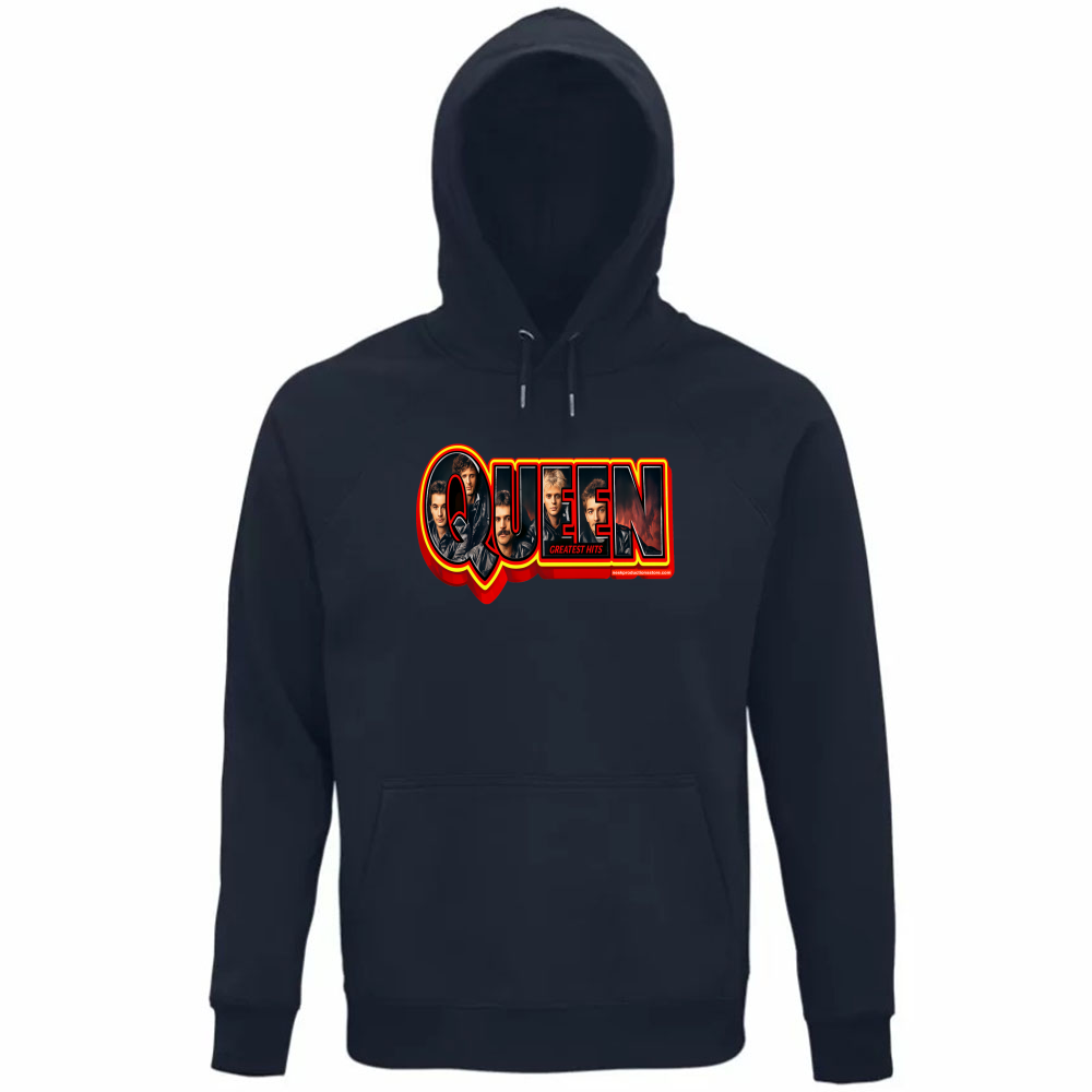 Felpa Organica Unisex Cappuccio Linea Queen  A