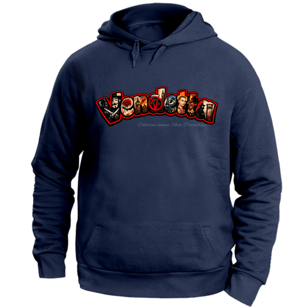 Felpa con Cappuccio Unisex Large linea vendetta