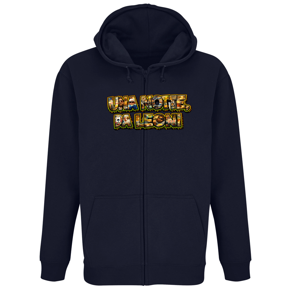 Felpa Premium Cappuccio Zip Maglietta una Notte da Leoni