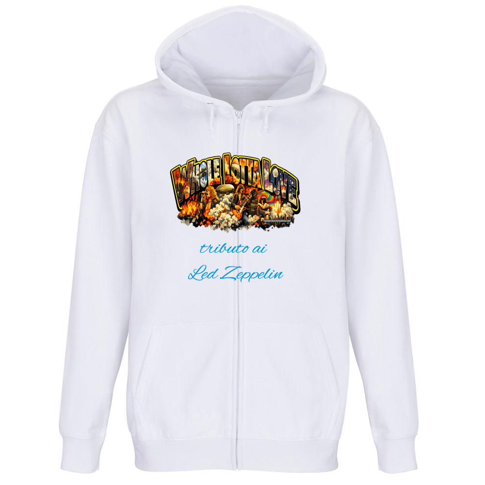 Felpa Premium Cappuccio Zip linea Whole lotta love