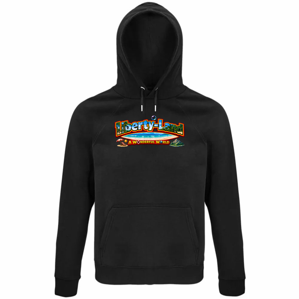 Felpa Organica Unisex Cappuccio T-Shirt Verso un Mondo Migliore