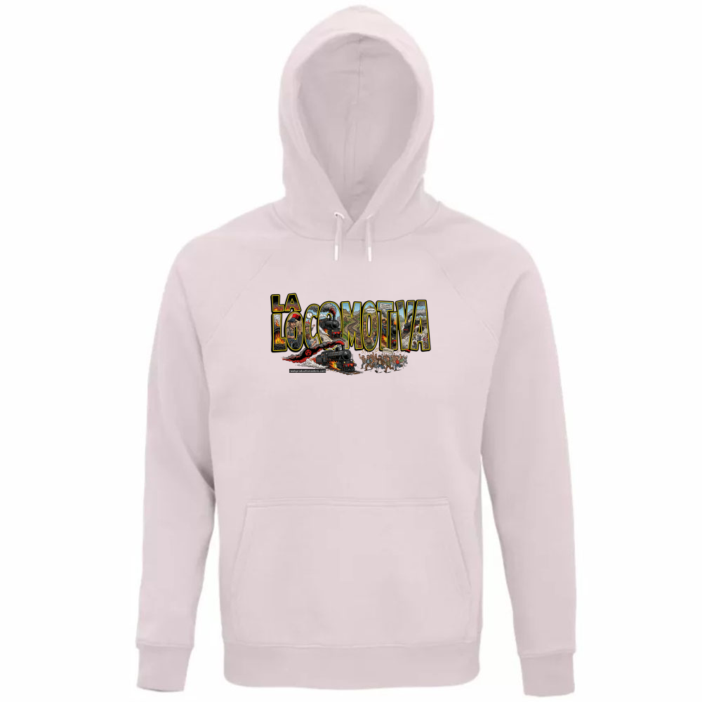 Felpa Organica Unisex Cappuccio linea la locomotiva A