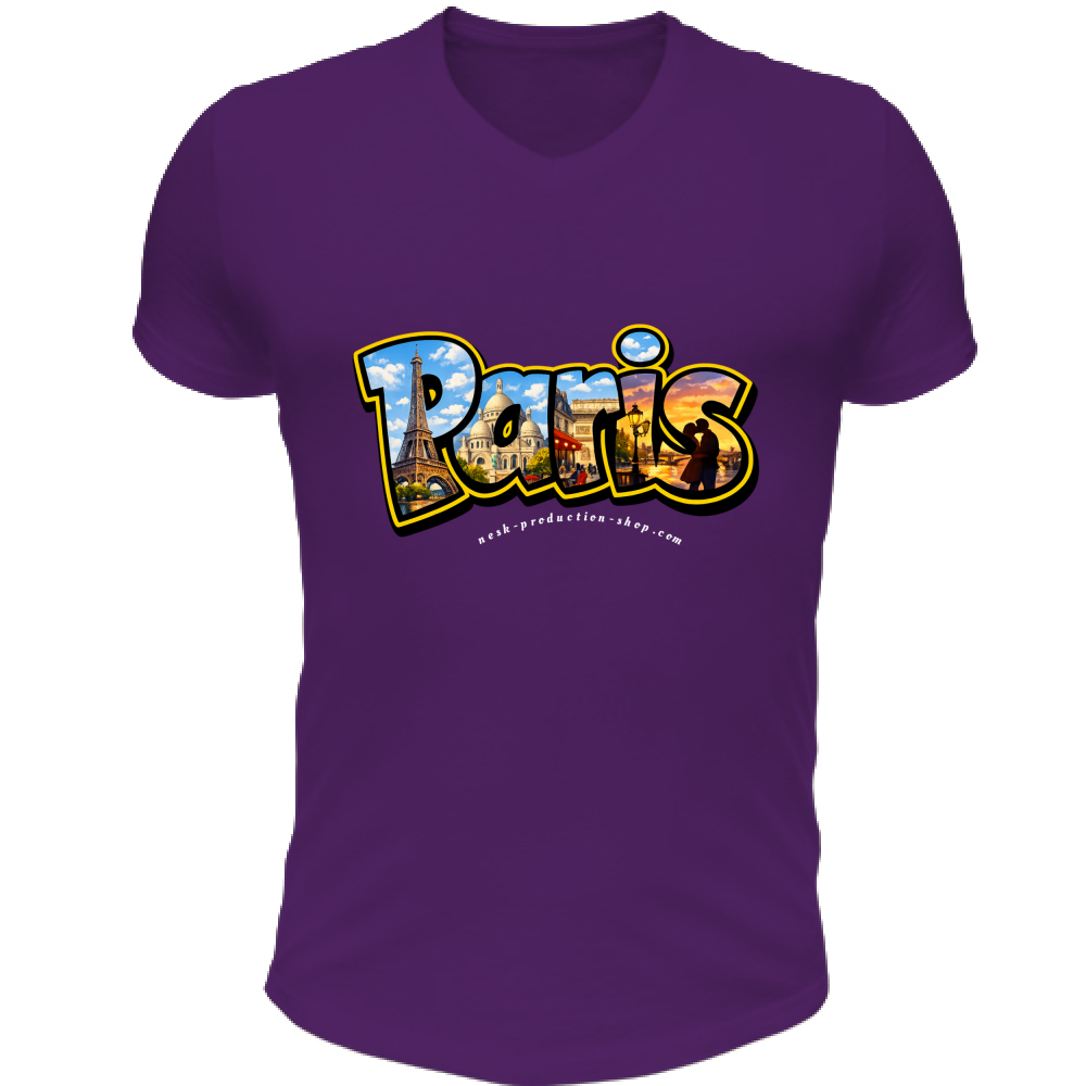 T-Shirt Unisex Scollo V linea paris