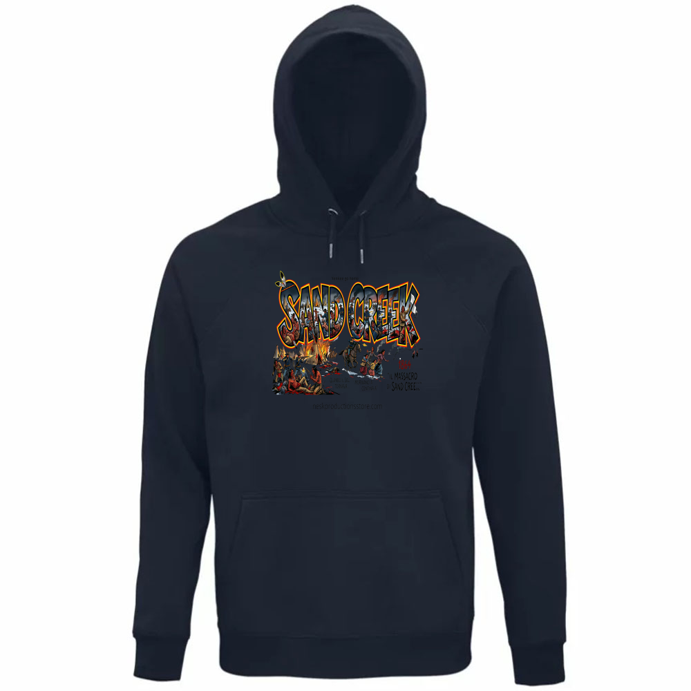 Felpa Organica Unisex Cappuccio linea Sand Creek 1A