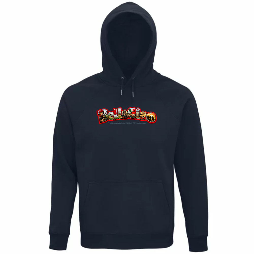 Felpa Organica Unisex Cappuccio linea bella ciao